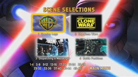 Star Wars: The Clone Wars (2008) - DVD Movie Menus