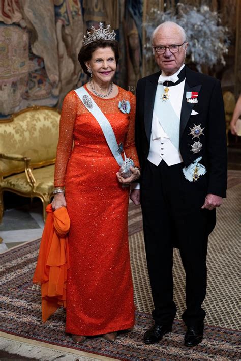 Royal Tiaras at the King’s Dinner in Sweden