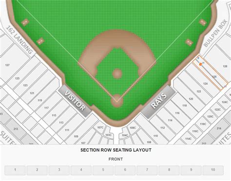 Tropicana Field Seating Chart With Rows | Two Birds Home