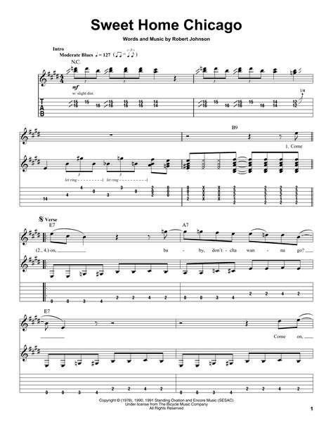 Sweet Home Chicago by Robert Johnson - Guitar Tab Play-Along - Guitar Instructor