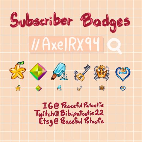 Twitch Subscriber Badges