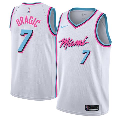 Nike Goran Dragic Miami Heat White Swingman Jersey - City Edition