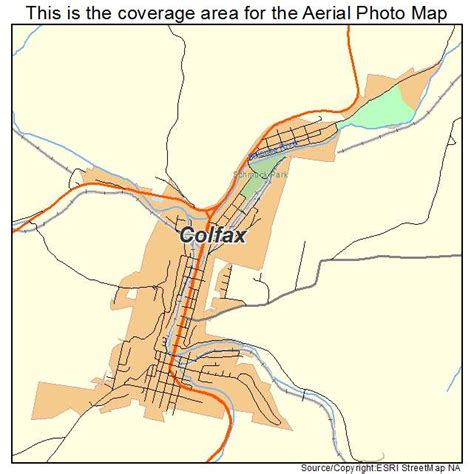 Aerial Photography Map of Colfax, WA Washington