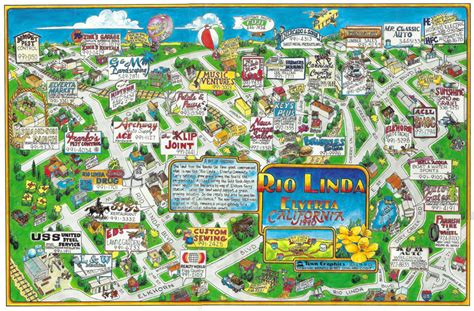 1990 Rio Linda Chamber Cartoon Map - Rio Linda Online News