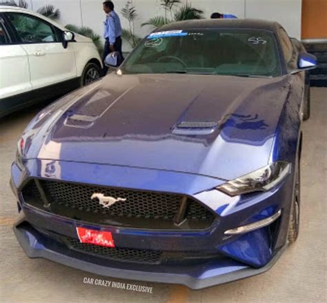 Facelifted Ford Mustang snapped in India again