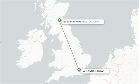 Direct (non-stop) flights from London to Edinburgh - schedules ...