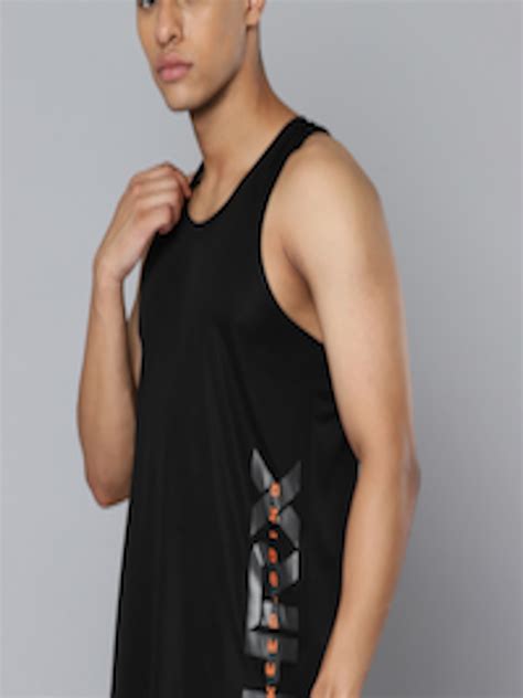 Buy HRX By Hrithik Roshan Rapid Dry Brand Logo Printed Sleeveless ...