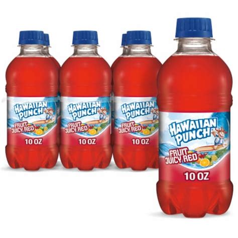 Hawaiian Punch Fruit Juicy Red Juice Drink, 10 OZ., 6 pack - Kroger