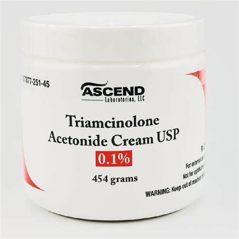 Triamcinolone Acetonide Cream 0.1% Jar 454 grams — Mountainside Medical ...