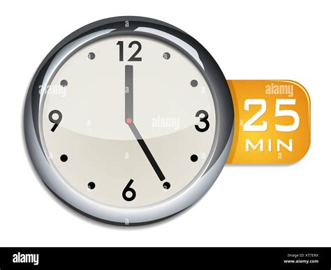 Timer 25 minutes vector illustration hi-res stock photography and ...