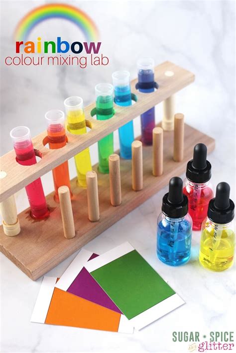 Rainbow Colour Mixing Lab ⋆ Sugar, Spice and Glitter