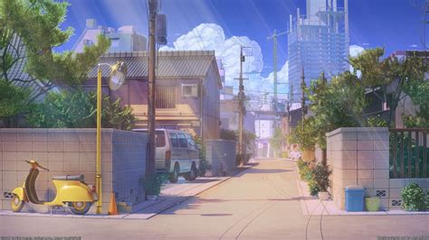 Japanese Anime Street 1080p Wallpapers - Wallpaper Cave