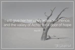 What is the meaning of the valley of Achor? | Salt of the earth