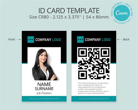 How Do I Print A Id Card Size In Word - Printable Templates Free