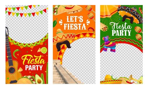 Mexican fiesta party banner templates for holidays 43340824 Vector Art ...