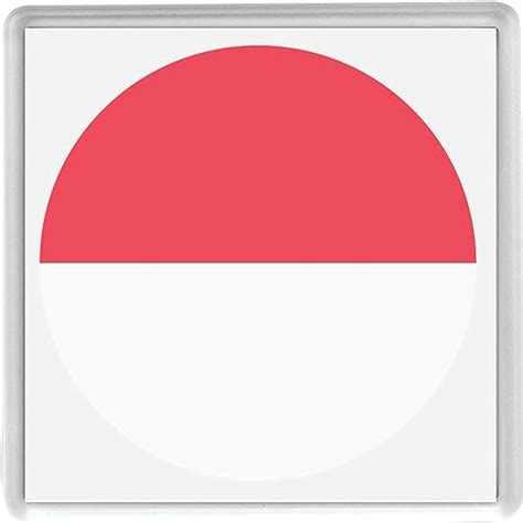 Amazon.com: Flag for Indonesia Emoji 58mm x 58mm Fridge Magnet: Kitchen & Dining