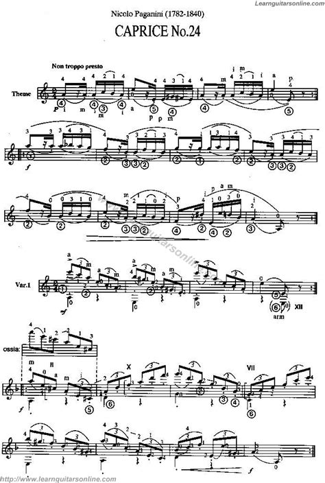 27+ Paganini Guitar Pdf Gif