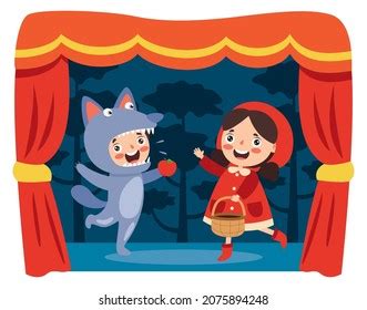 Theater Scene Cartoon Characters Stock Vector (Royalty Free) 2075894248 | Shutterstock