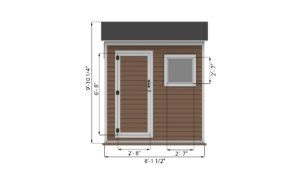 4x8 Storage Shed Plan - Shedplans.org