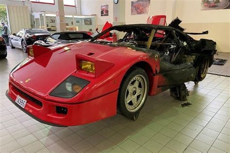 Ferrari F40 That Burned In February Getting A Full Restoration