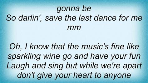 Manhattan Transfer - Save The Last Dance For Me Lyrics - YouTube