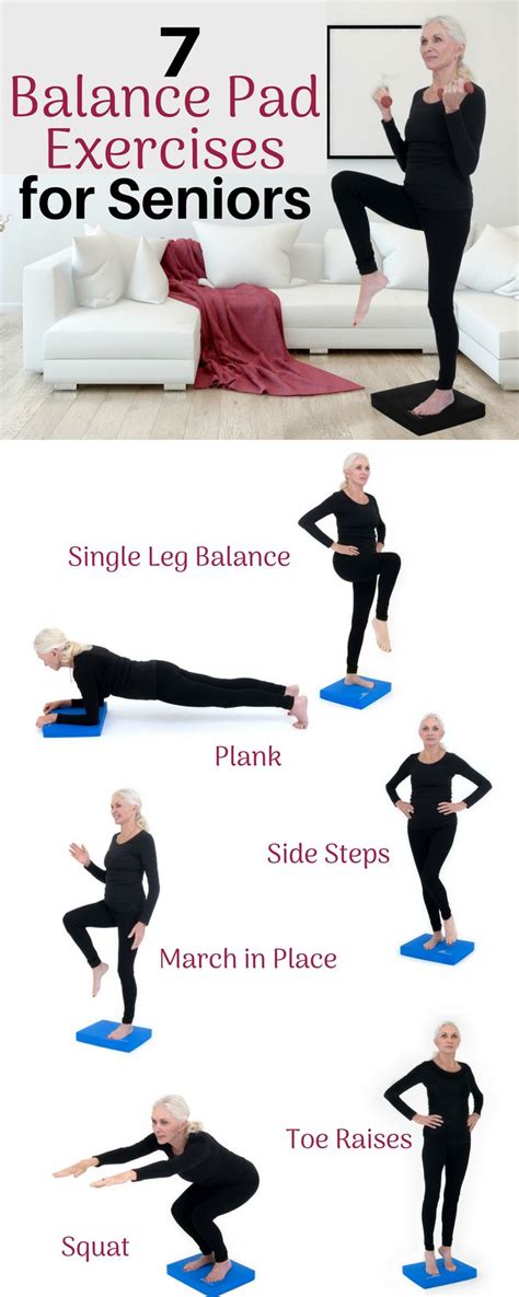 Free Printable Balance Exercises For Seniors Hold For 10 Seconds, Then ...