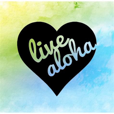 Live Aloha Sticker Hawaii Sticker Aloha Sticker Hawaii