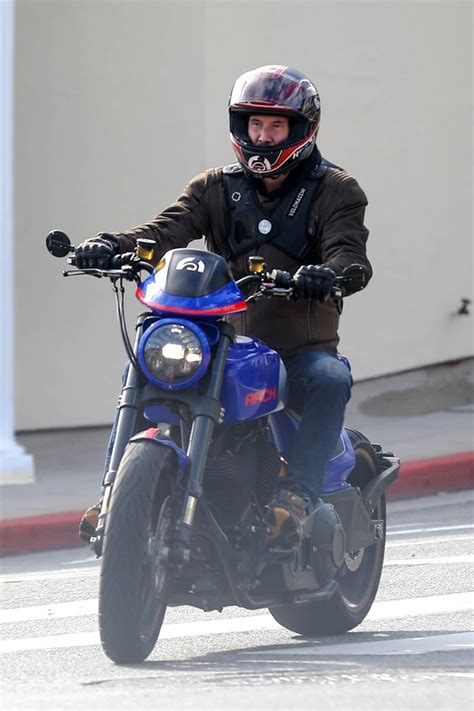 Keanu Reeves rides his motorcycle in LA one year after the Keanaissance ...