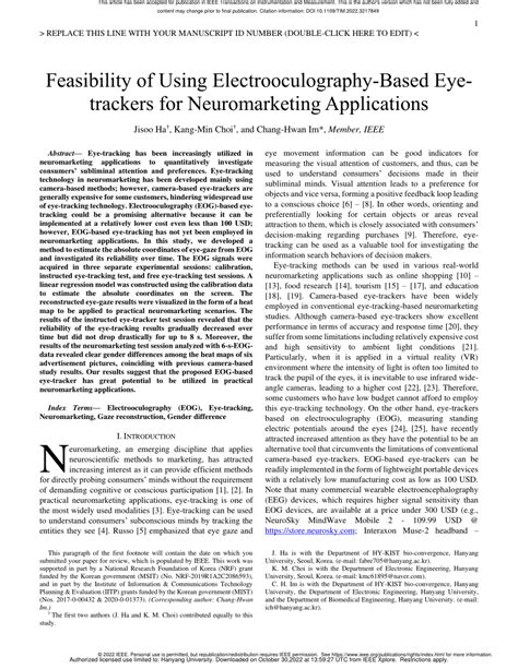 (PDF) Feasibility of Using Electrooculography-Based Eye-Trackers for Neuromarketing Applications