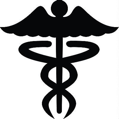 Caduceus Medical Nurse Symbol Silhouette Car Window Decal Sticker NURSE05 | eBay