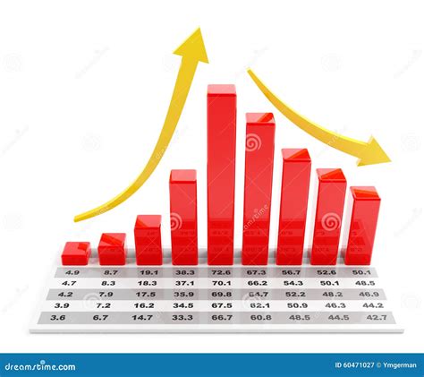 Rise And Fall Chart Stock Illustration - Image: 60471027