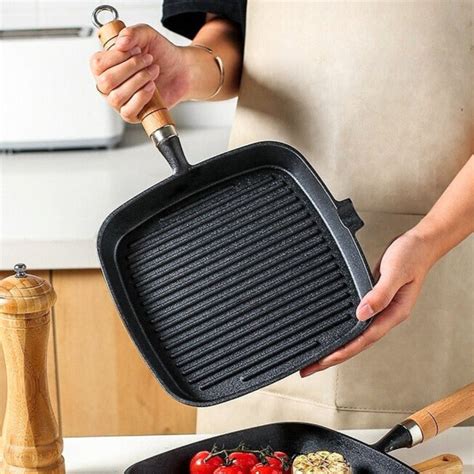 Premium Cast Iron Grill Pan – Soulona