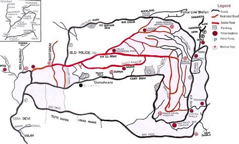 Shimla District Map and Tourist Travel Destination Maps