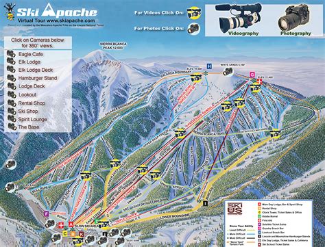 Ski Apache Ski Trail Map - Ruidoso New Mexico • mappery