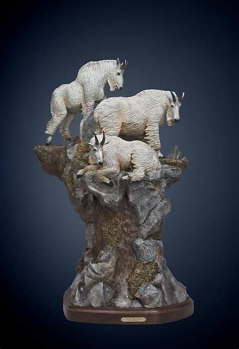 Bronze Mountain Goat Sculpture - Safari Club International