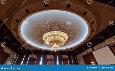 Interior View of the Romanian Parliament in Bucharest, Romania. Editorial Photography - Image of ...