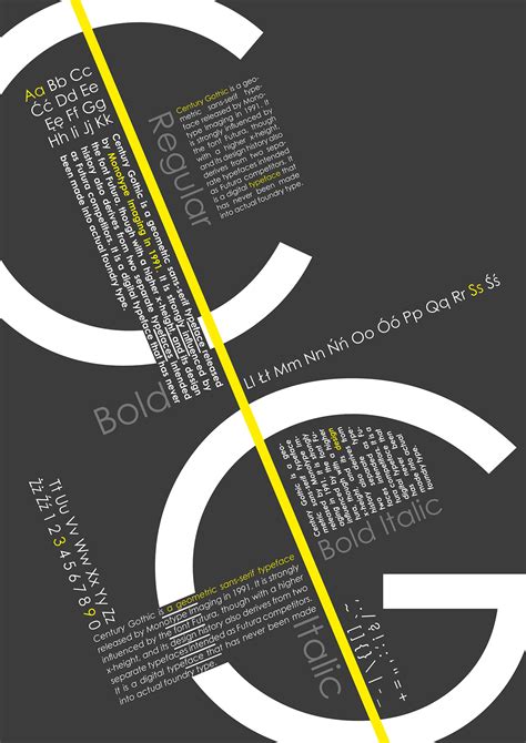 Century Gothic Poster :: Behance