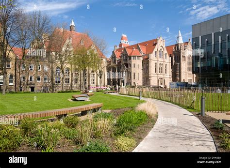 The Old Quadrangle buildings, Manchester University campus, Oxford Road ...