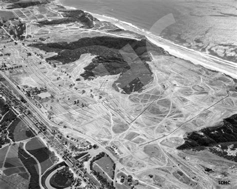 Torrey Pines Golf Course - aerial - 1956 - San Diego History Center