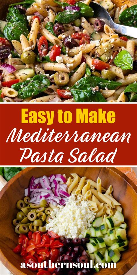 Mediterranean pasta salad – Artofit