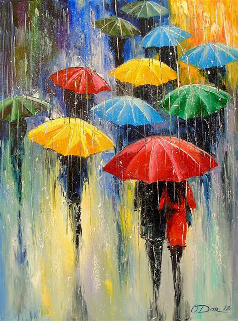 Pluie Peinture de Olga Darchuk - Jose Art Gallery