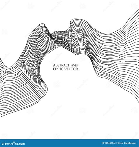 Abstract dynamic lines stock vector. Illustration of dynamic - 99345536