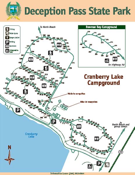 Deception Pass State Park Map - Deception Pass State Park Whidbey039s ...