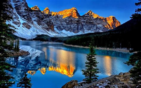 Beautiful Moraine Lake Sunrise Wallpapers - Wallpaper Cave