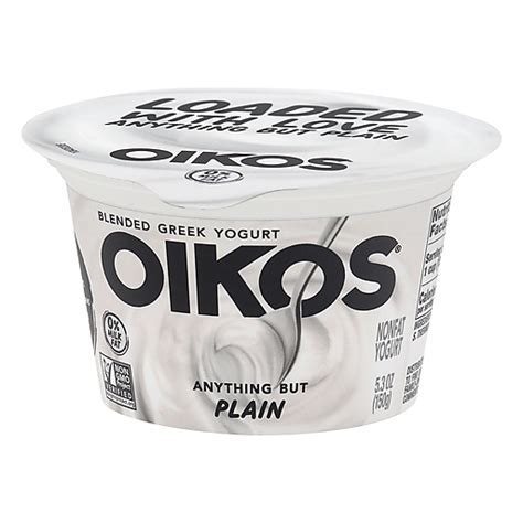 Oikos Blended Nonfat Greek Plain Yogurt 5.3 oz | Shop | FairPlay Foods