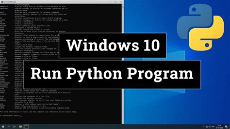 How to Run Python Programs ( .py files ) in Windows 10 - YouTube