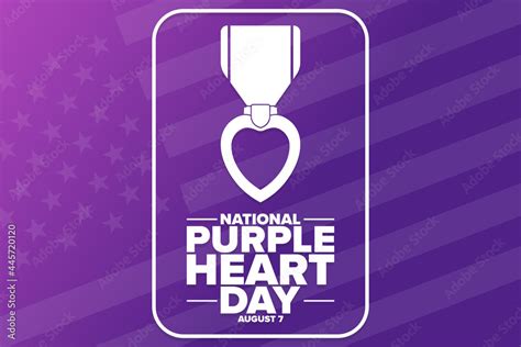 National Purple Heart Day. August 7. Holiday concept. Template for ...