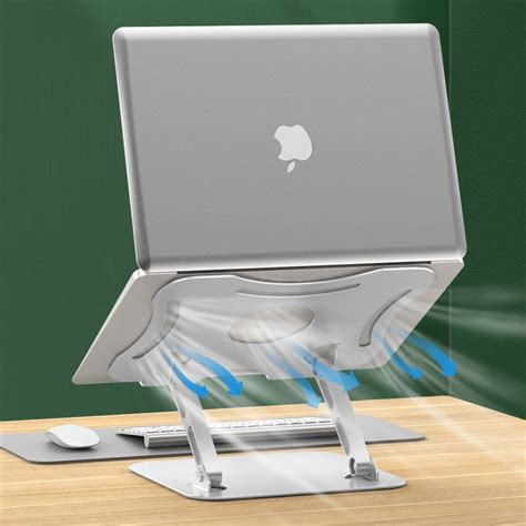 Laptop Stand, with Foldable & Height Adjustable Design, Fit for Laptop ...