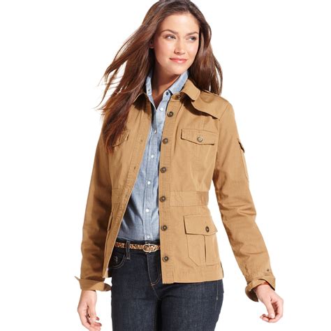 Lyst - Tommy Hilfiger Lightweight Safari Jacket in Natural