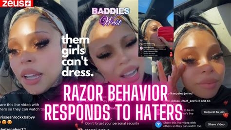 Baddies Razor Responds To Her Haters & More.. - YouTube